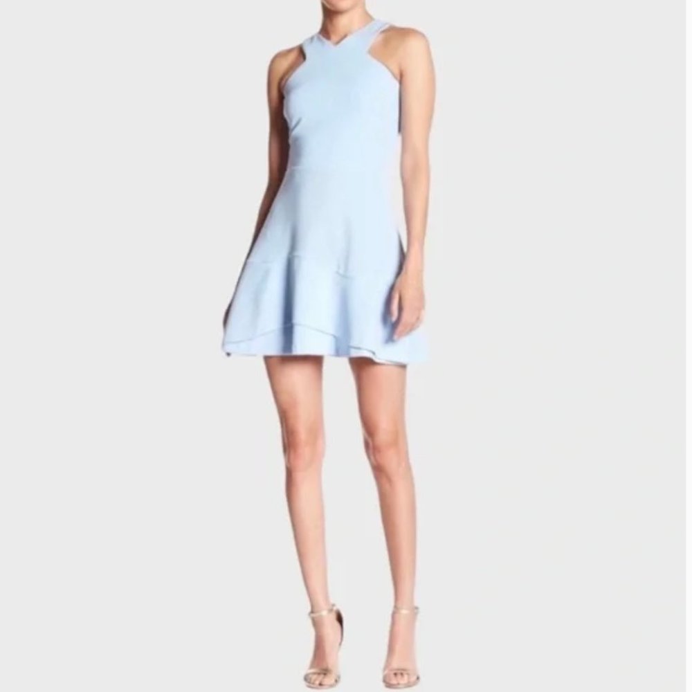 NWT Aqua Bloomingdales Light Blue Sleeveless Cocktail Party Dress Size M